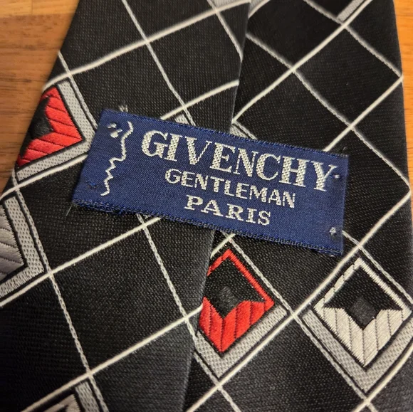Givenchy Gentleman Geometric Patterned Tie - Picture 3 of 5